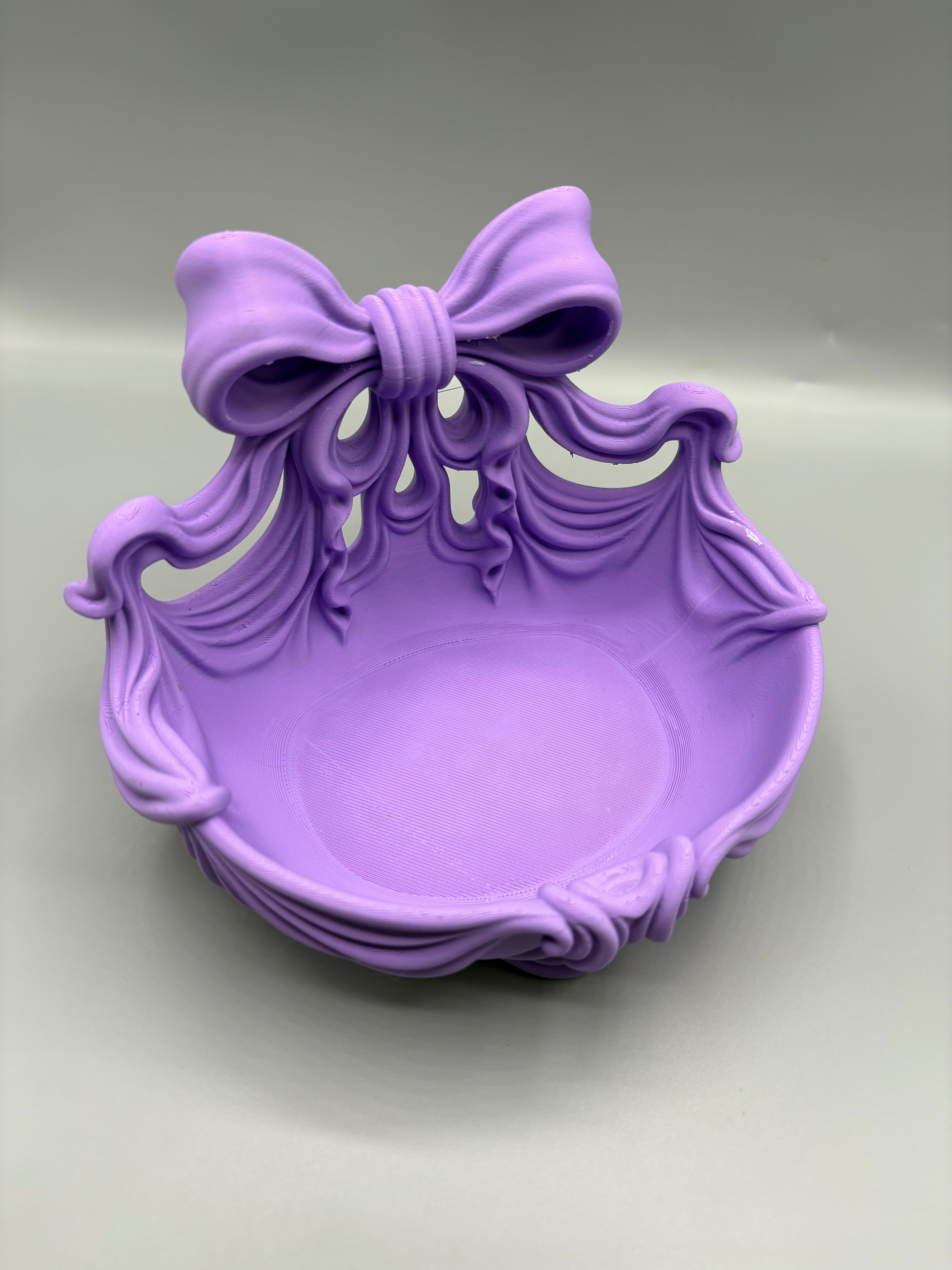 Coquette Bow Catchall Tray - Elegant Ribbon Bowl