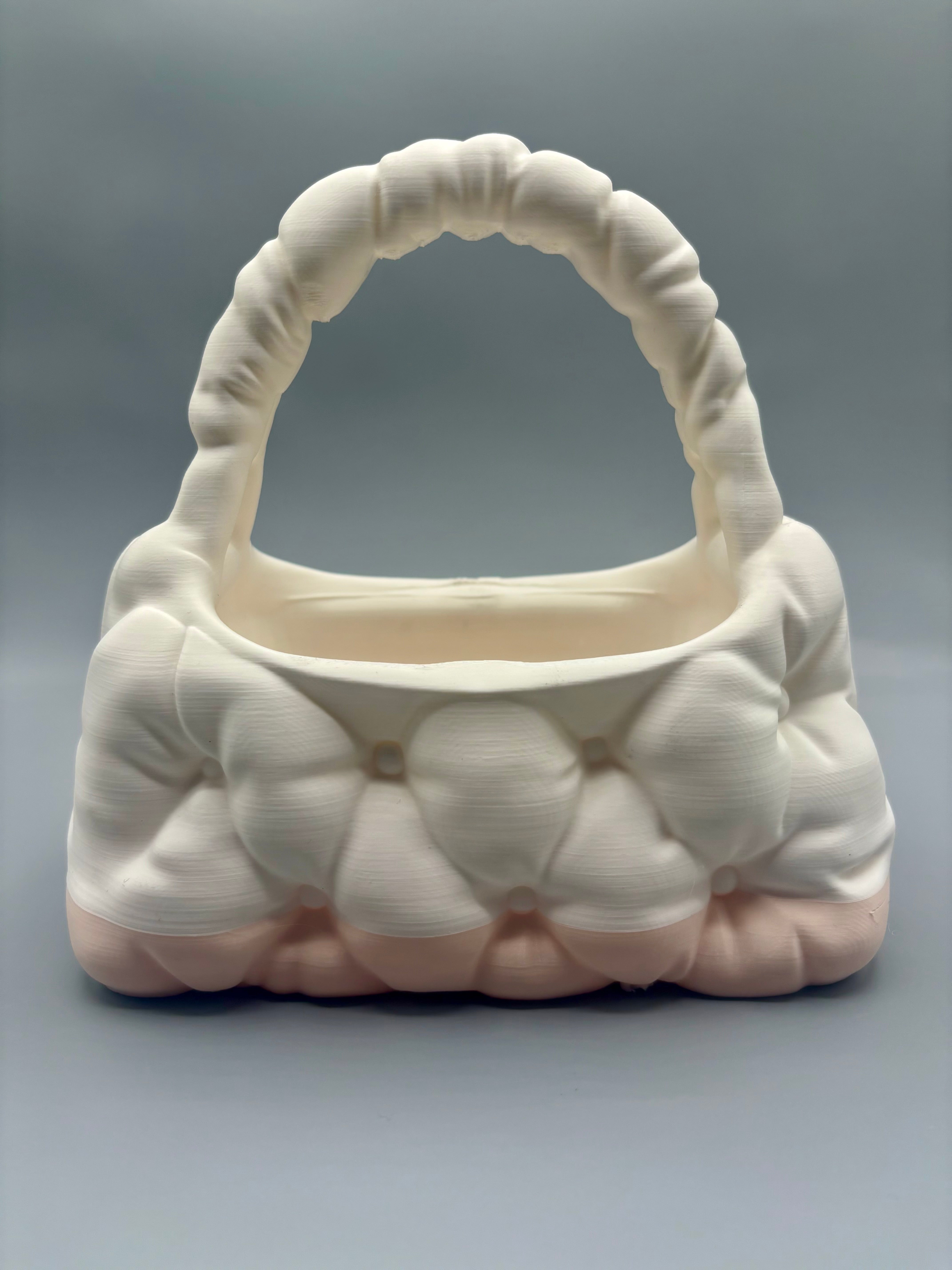 Quilted Handbag Makeup Brush Holder Organizer