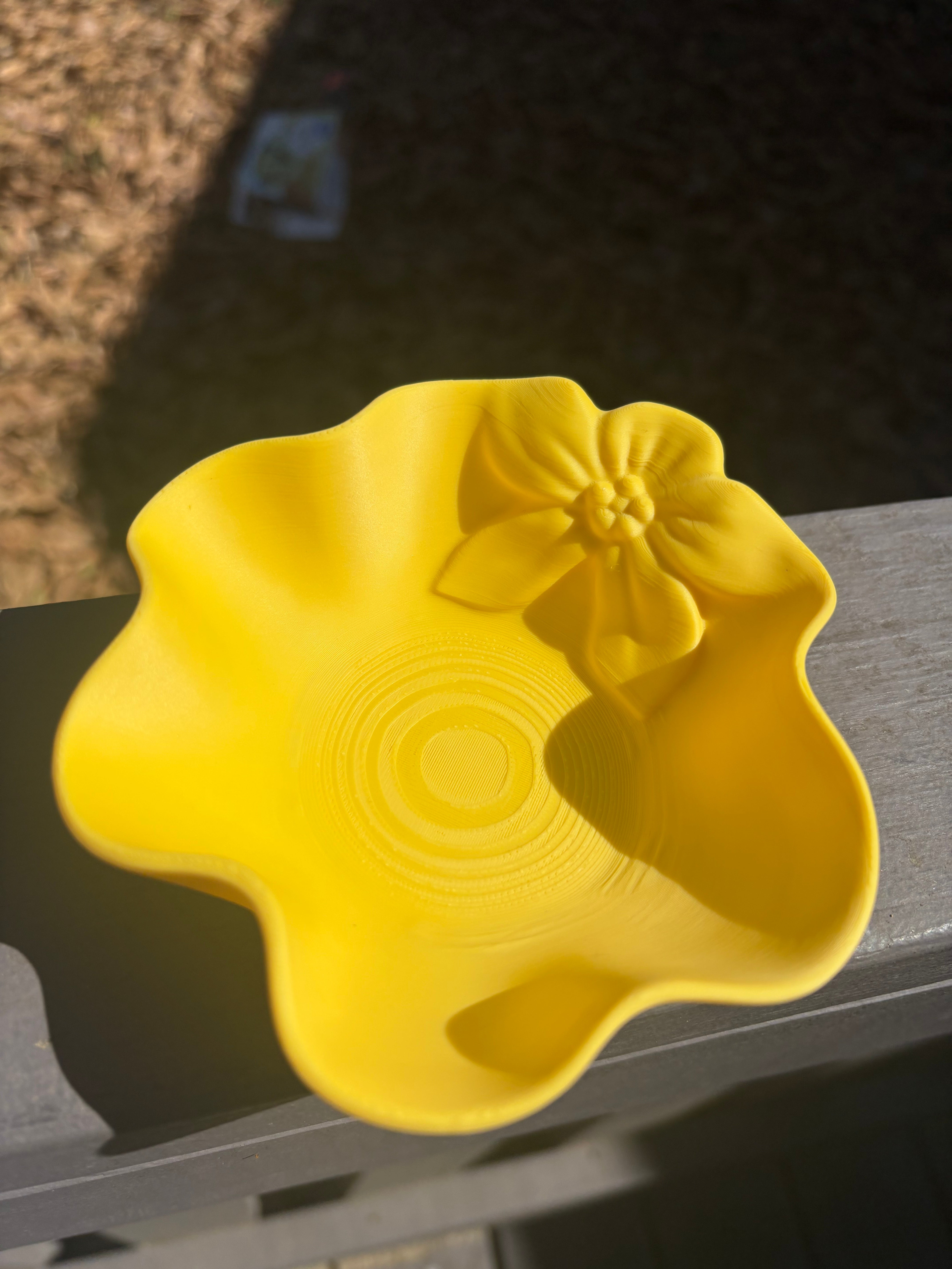 Modern Floral Organizer Bowl