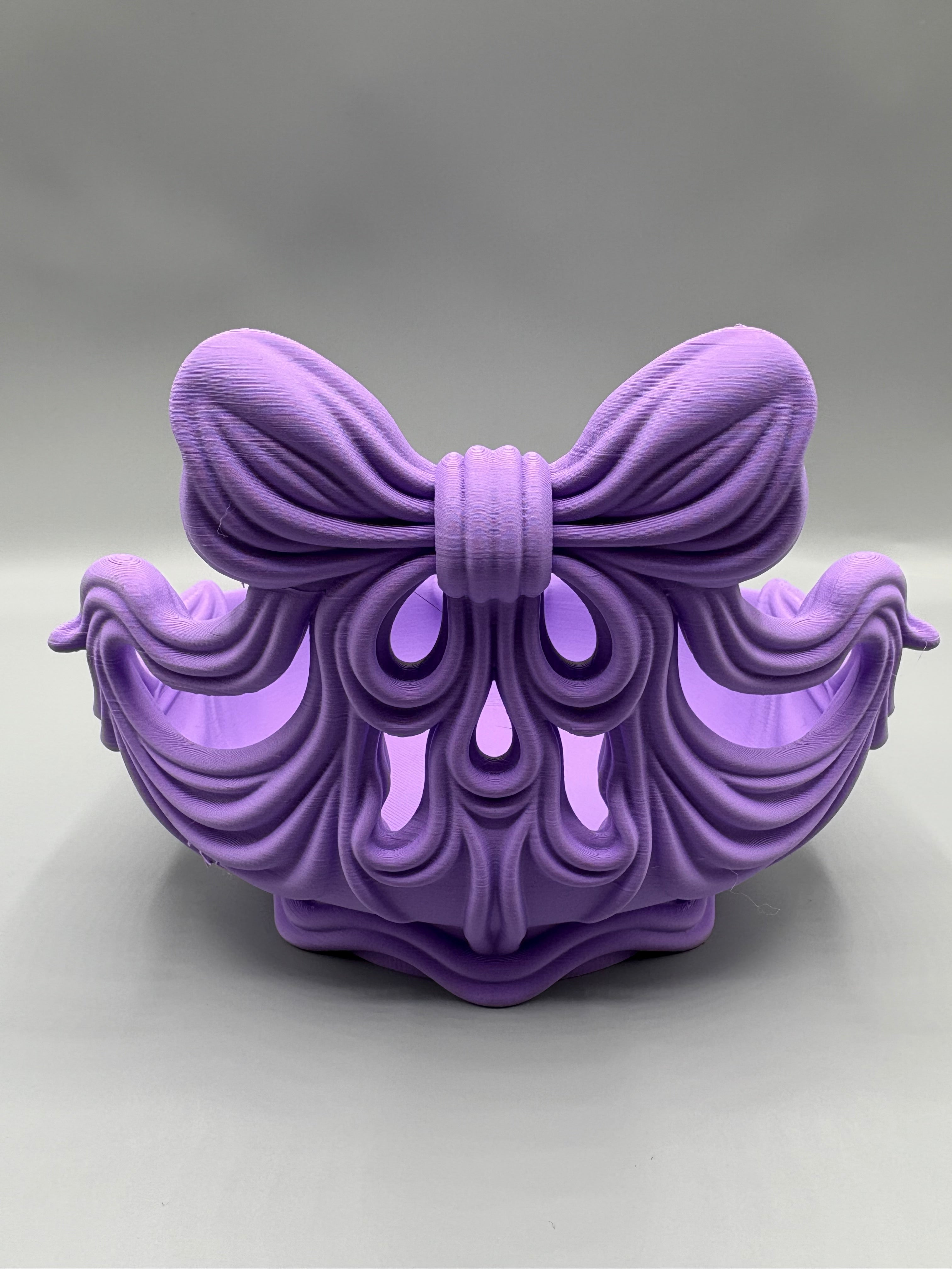 Coquette Bow Catchall Tray - Elegant Ribbon Bowl
