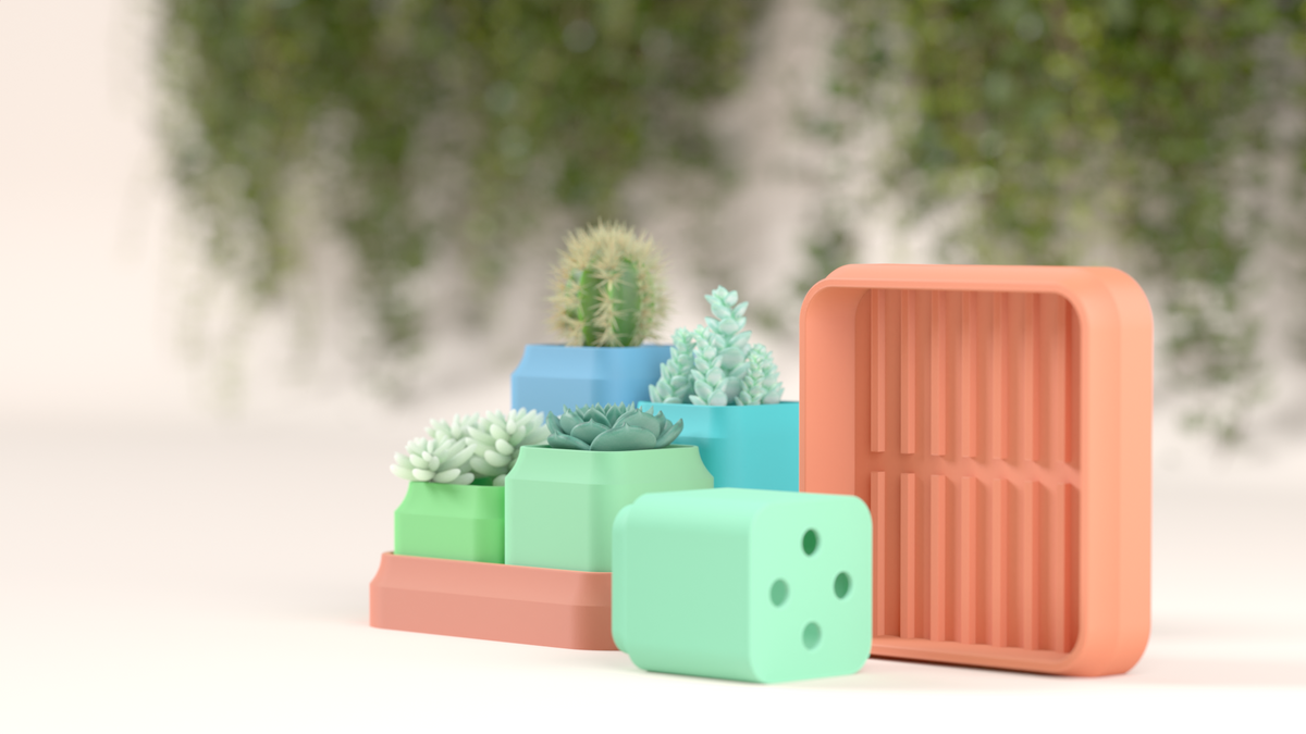 Tiered Succulent Planters with Drainage