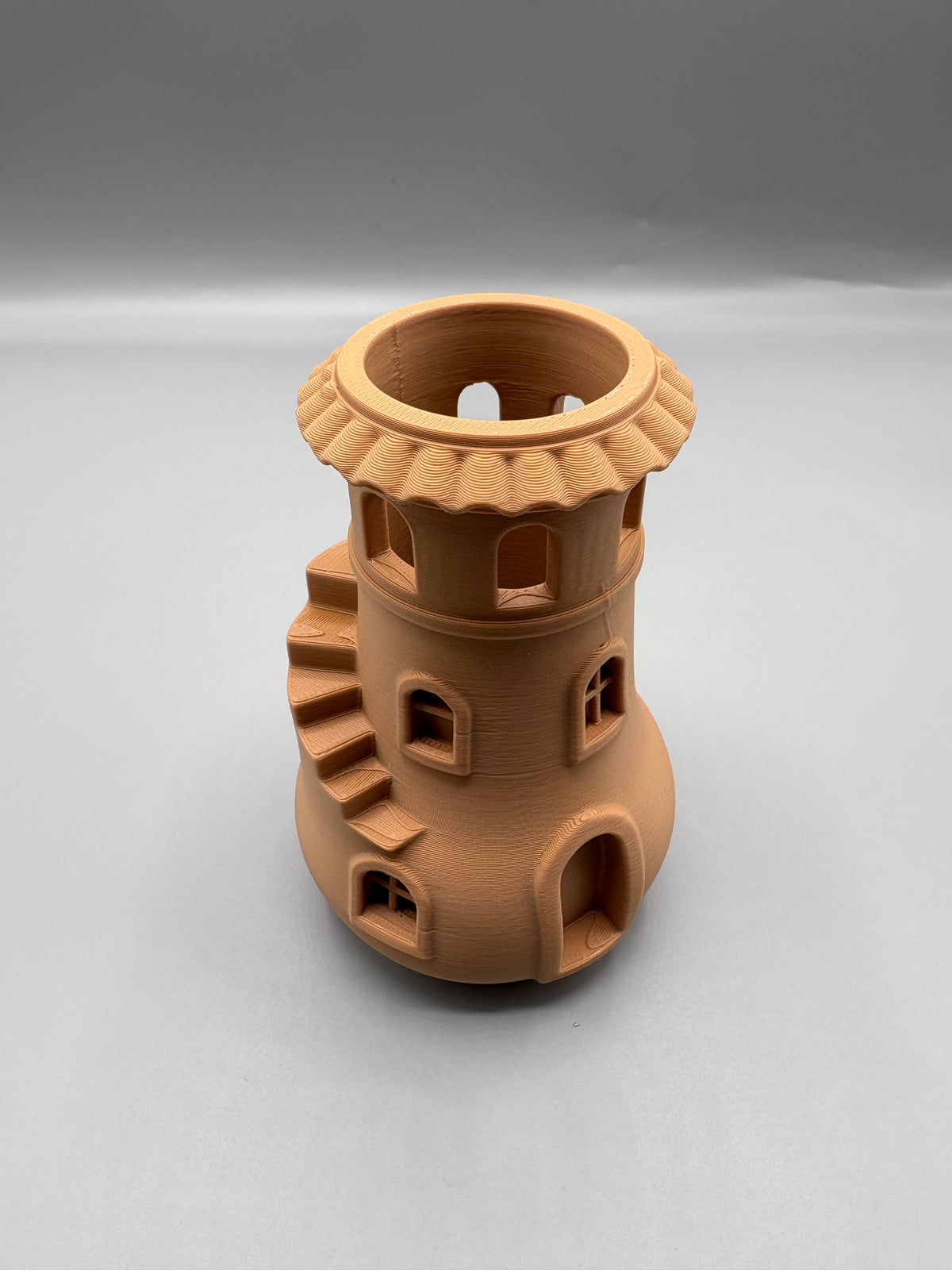 Tower House Vase Whimsical Fairy Home Flower Vase