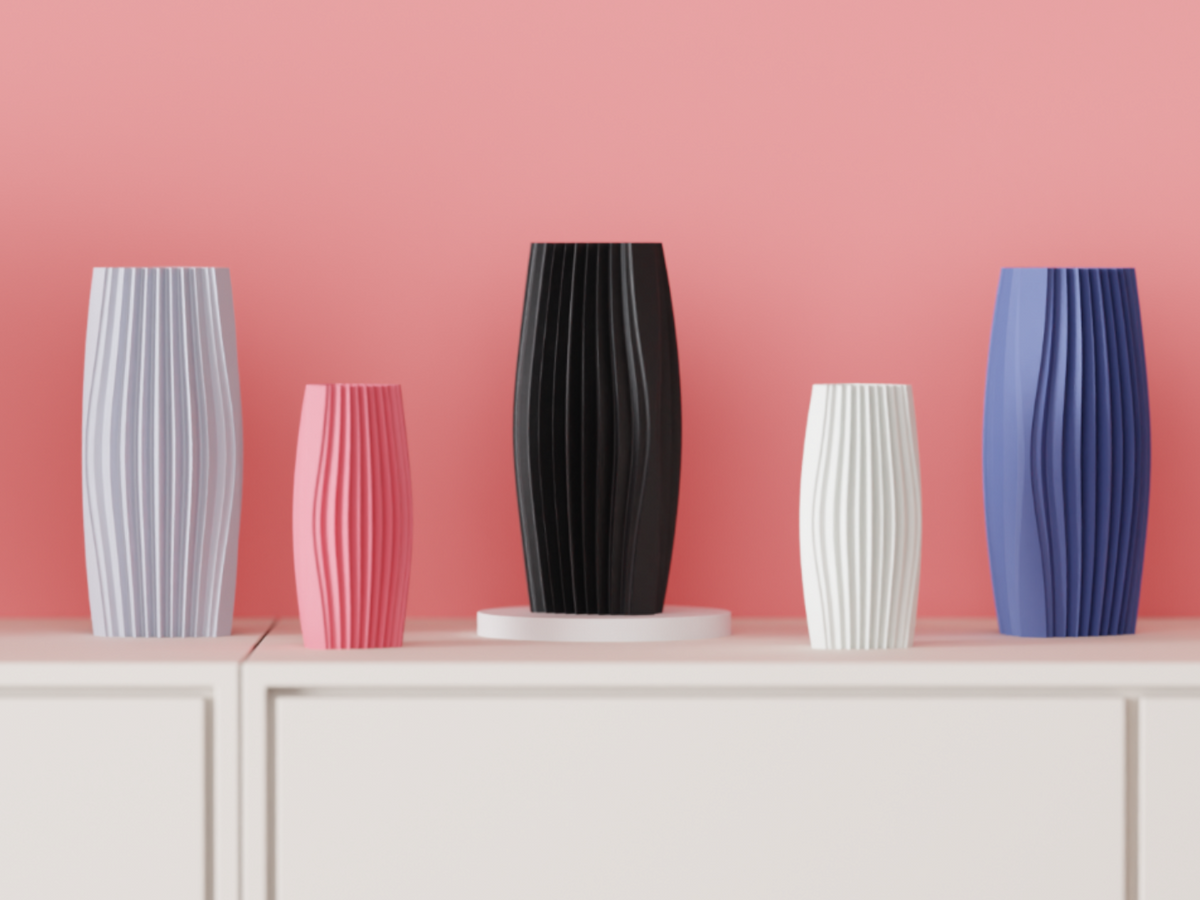 Tri Ripple Vase