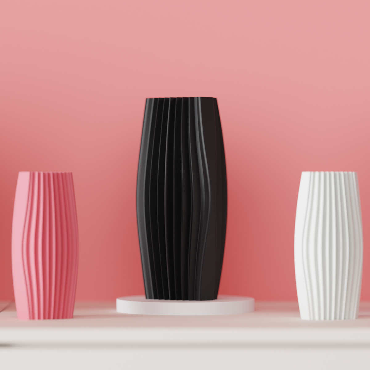 Tri Ripple Vase