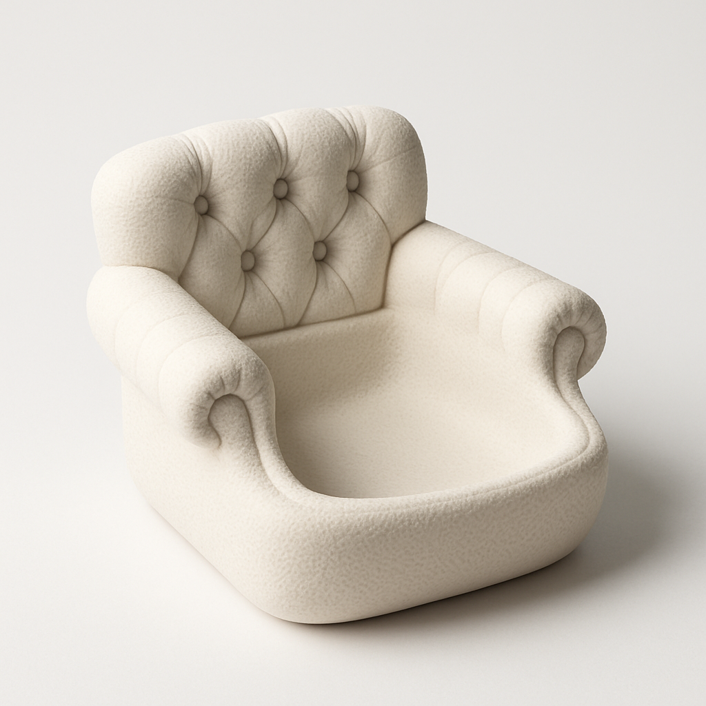 Tufted Armchair Catchall Tray