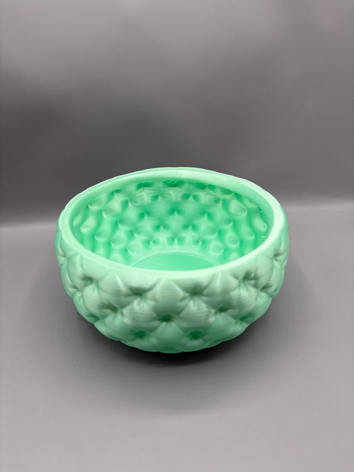 Tufted Bathroom Bowl — Quilted Catchall Organizer