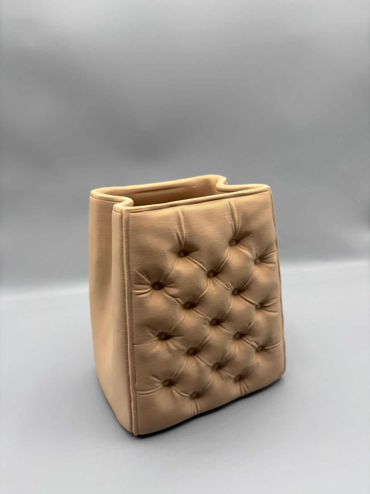 Tufted Makeup Brush Holder & Desk Organizer