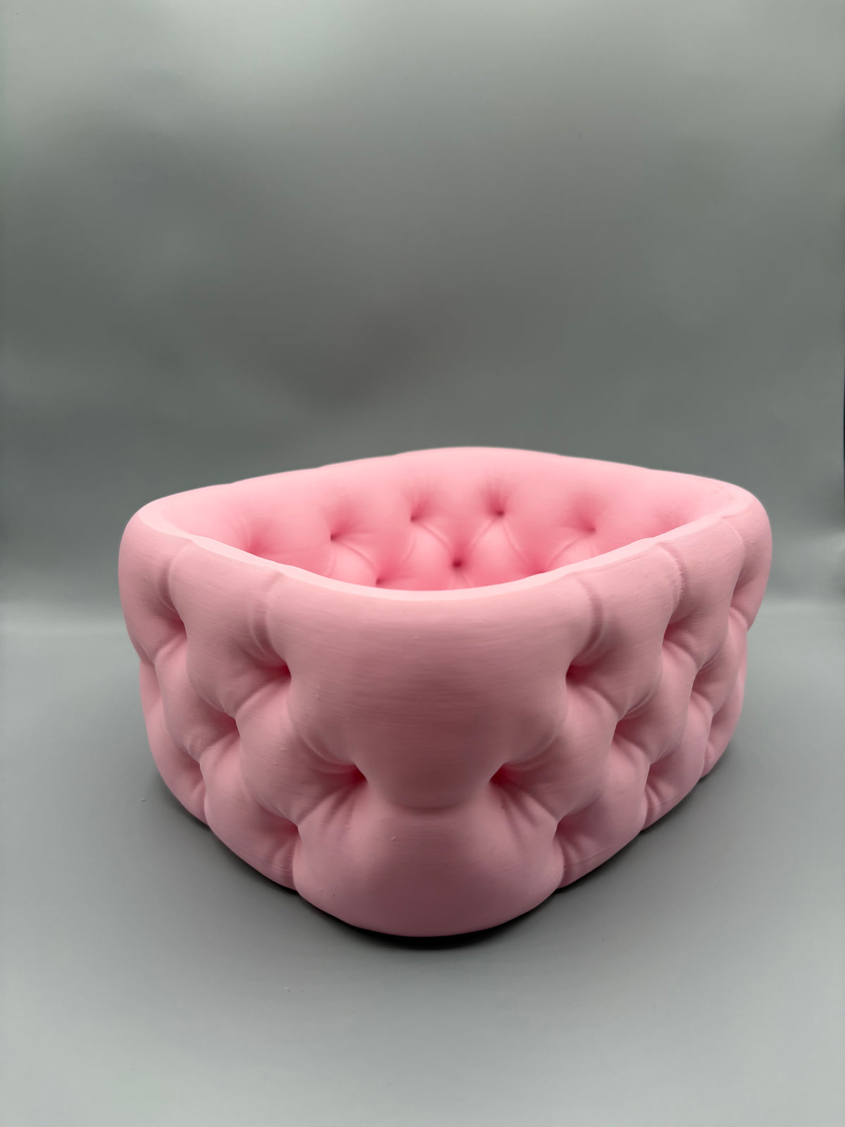 Tufted Padded Desk Organizer Bowl Tray
