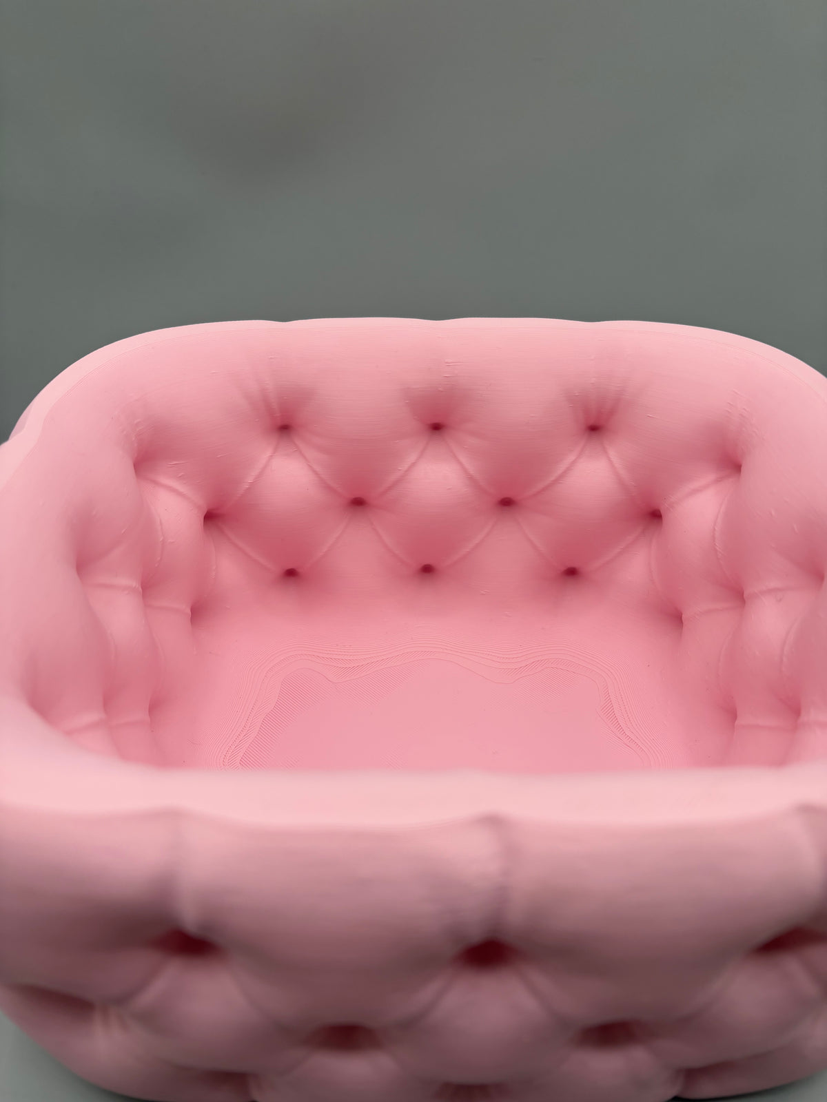 Tufted Padded Desk Organizer Bowl Tray