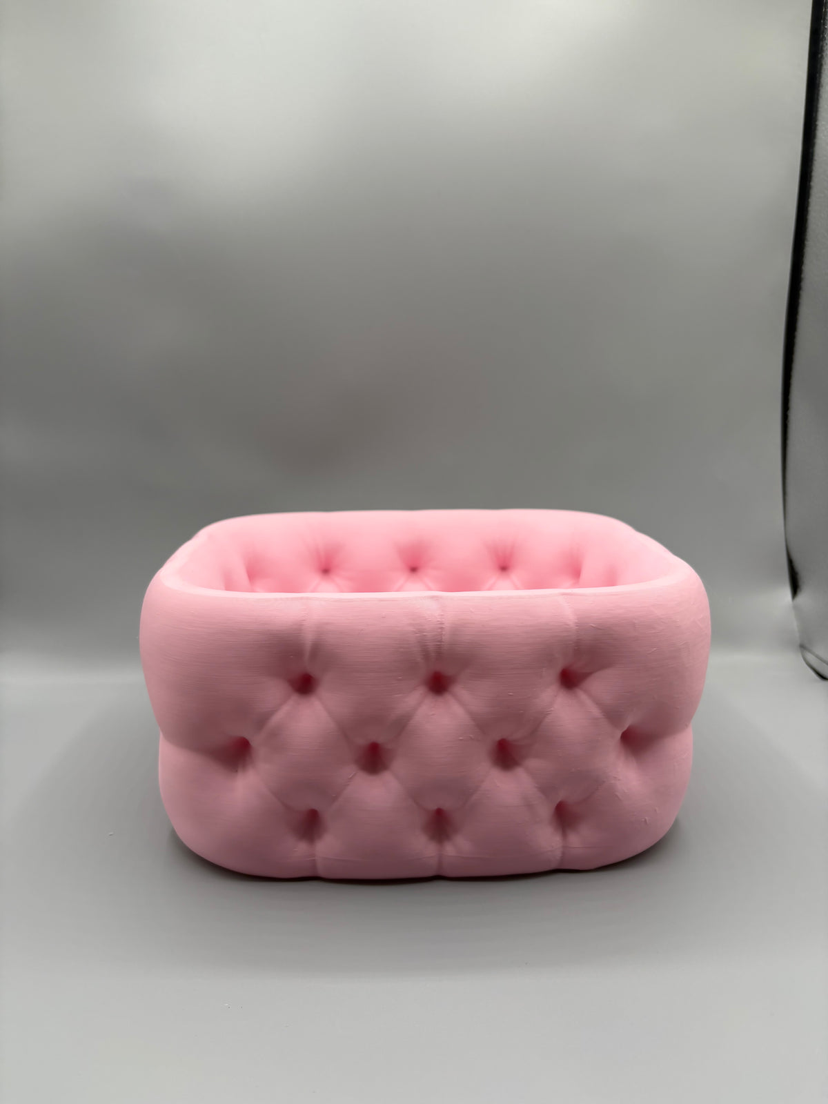 Tufted Padded Desk Organizer Bowl Tray