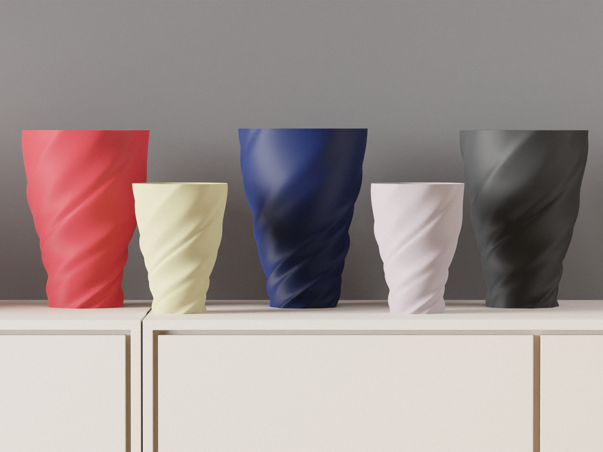 Twisted Cloth Look Vase