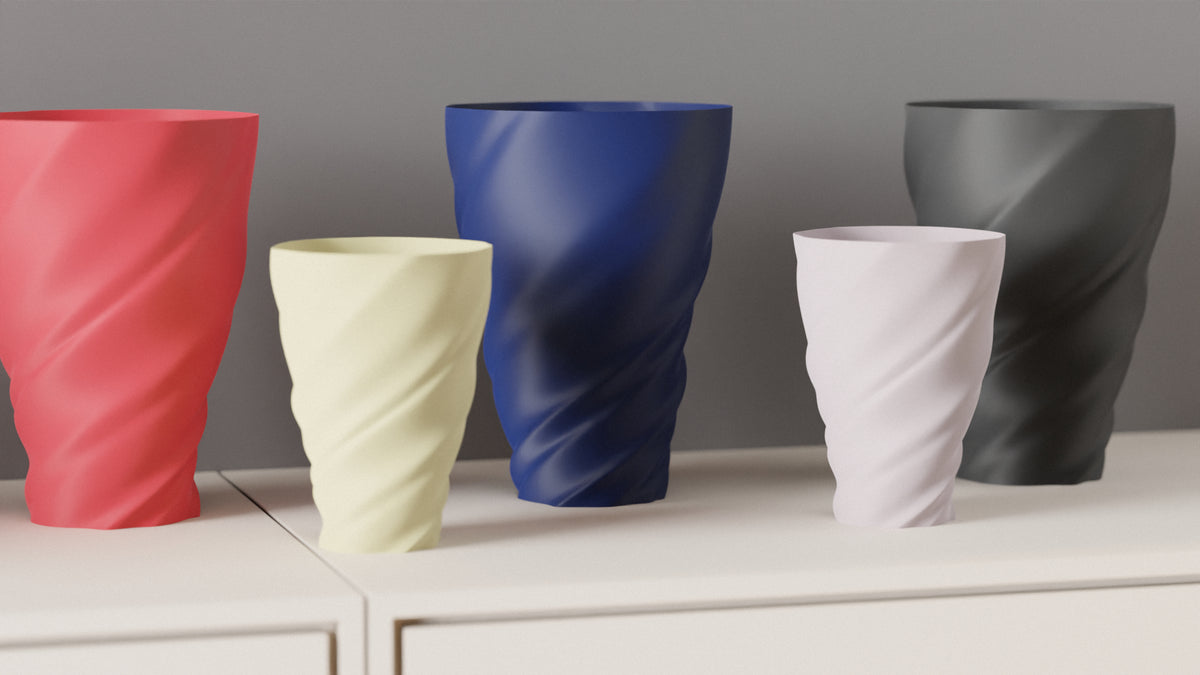 Twisted Cloth Look Vase
