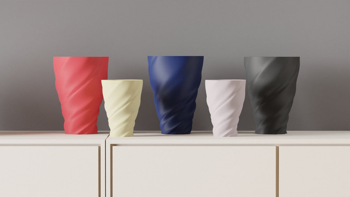 Twisted Cloth Look Vase