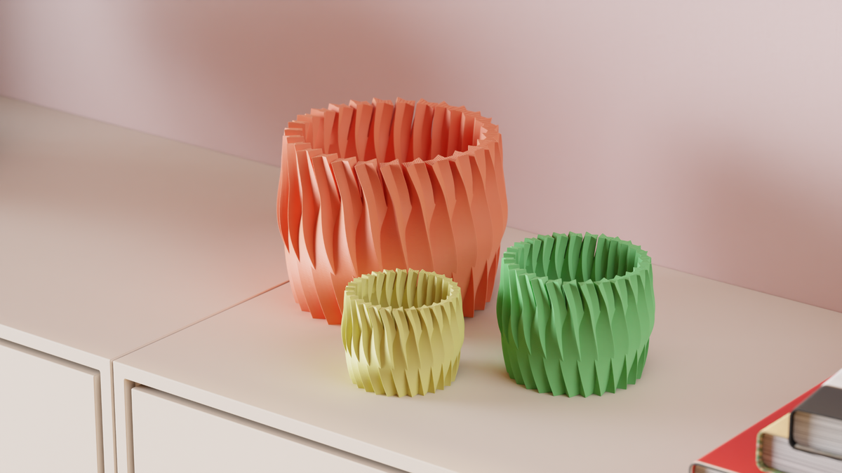Twisted Plant Pot Modern Design Planter
