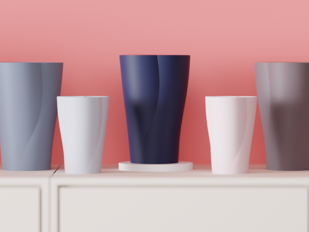 Twisted Vase Subtle Flowing Vase
