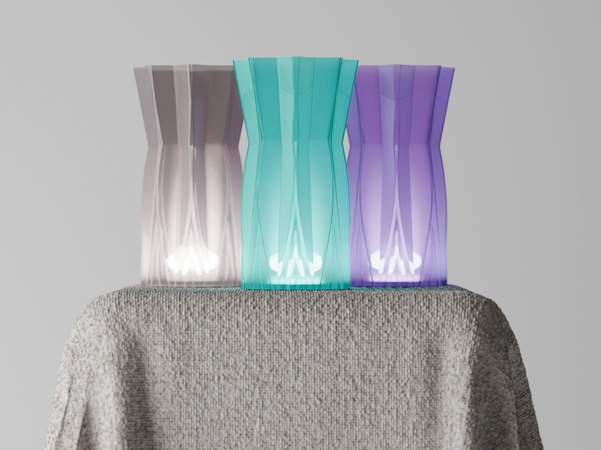 Twisted Wave Wireless Lamp