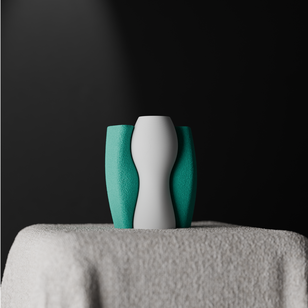 Two Part Elegant Wrapped Vase Set