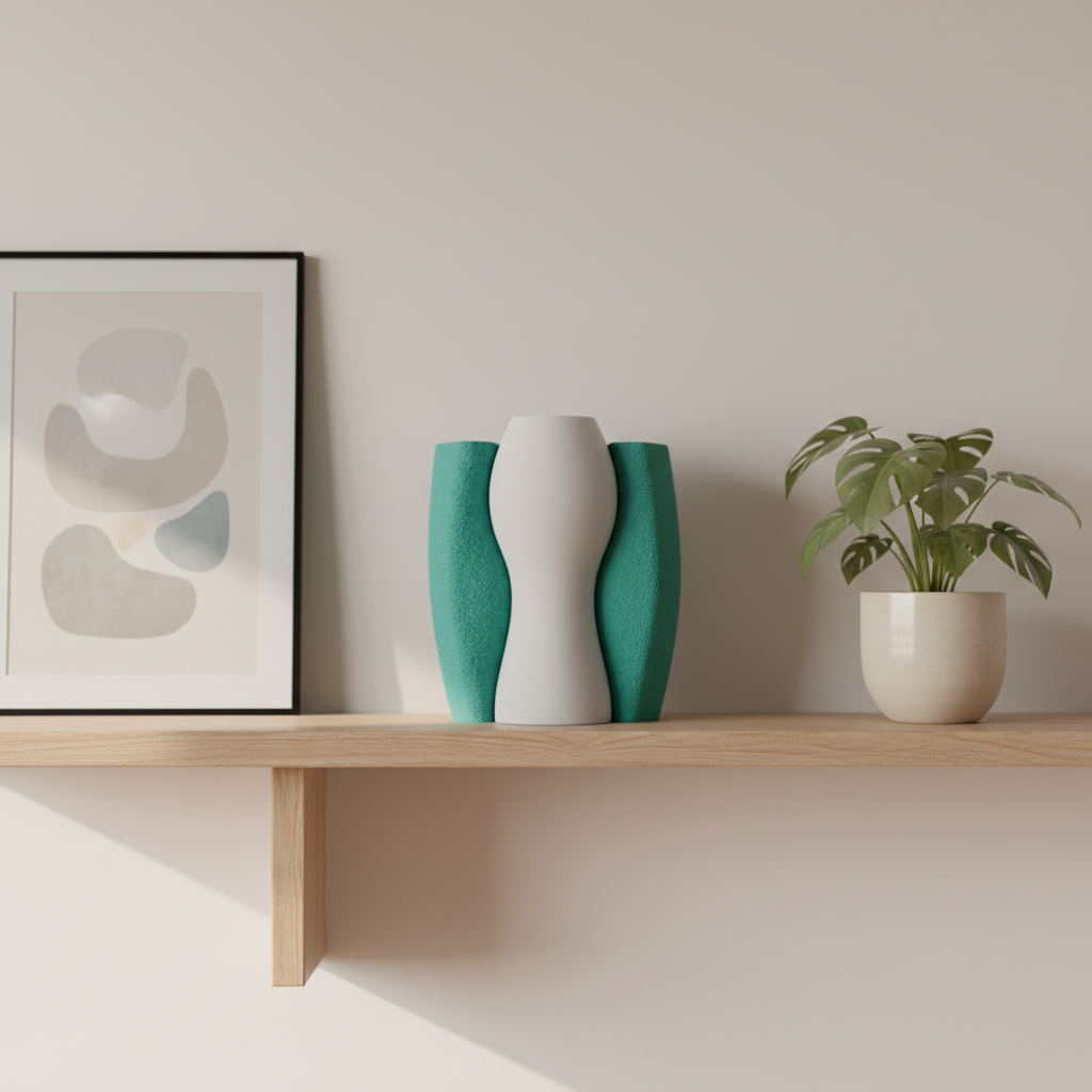 Two Part Elegant Wrapped Vase Set