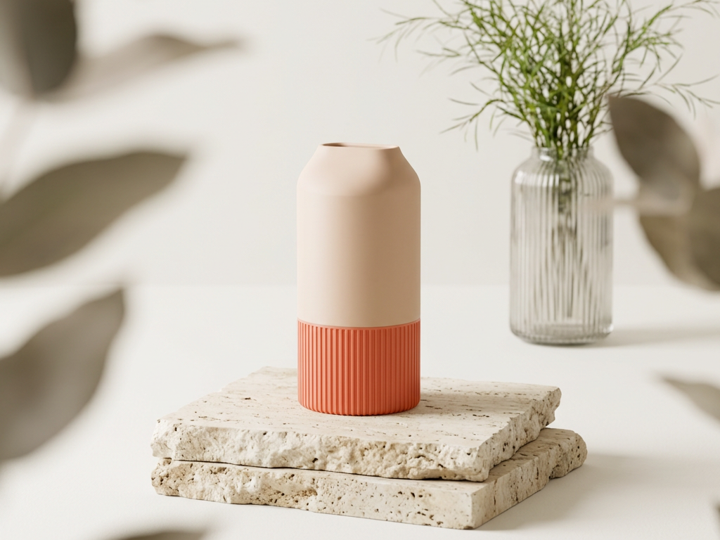 Two Part Smooth Vase