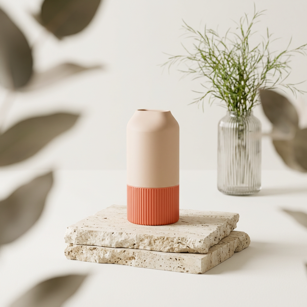 Two Part Smooth Vase