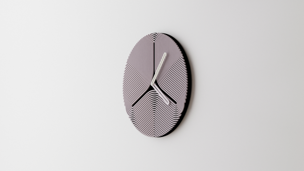 Two-Tone Minimalist Wall Clock