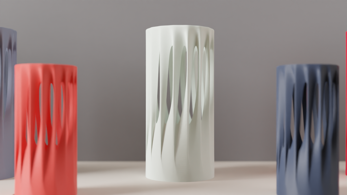 Unique Vase Modern Decor Sliced Vase