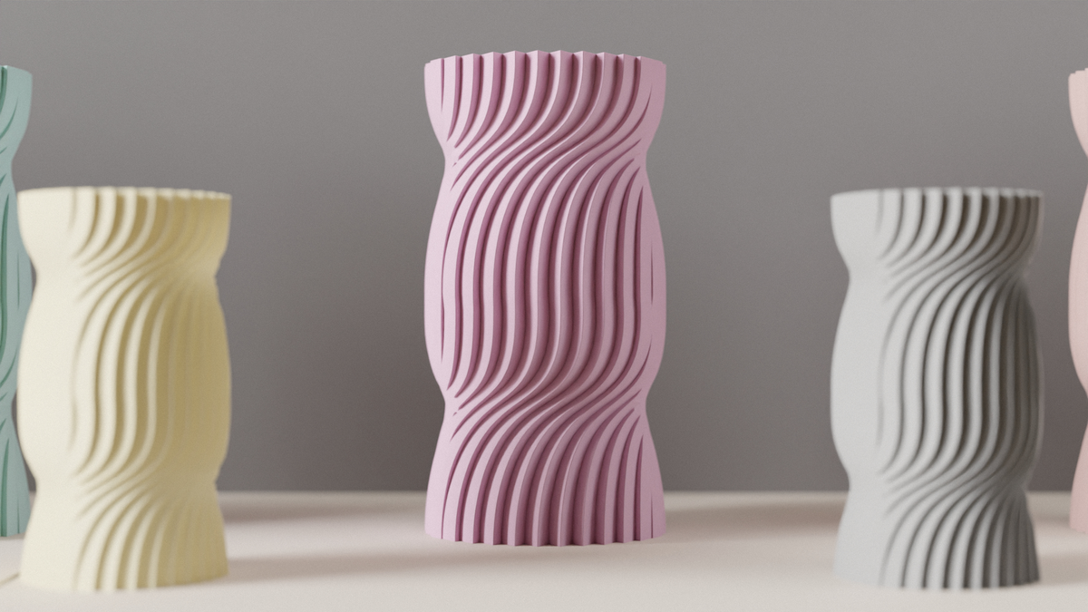 Unique Vase Modern Sweety Shape Geometric Vase