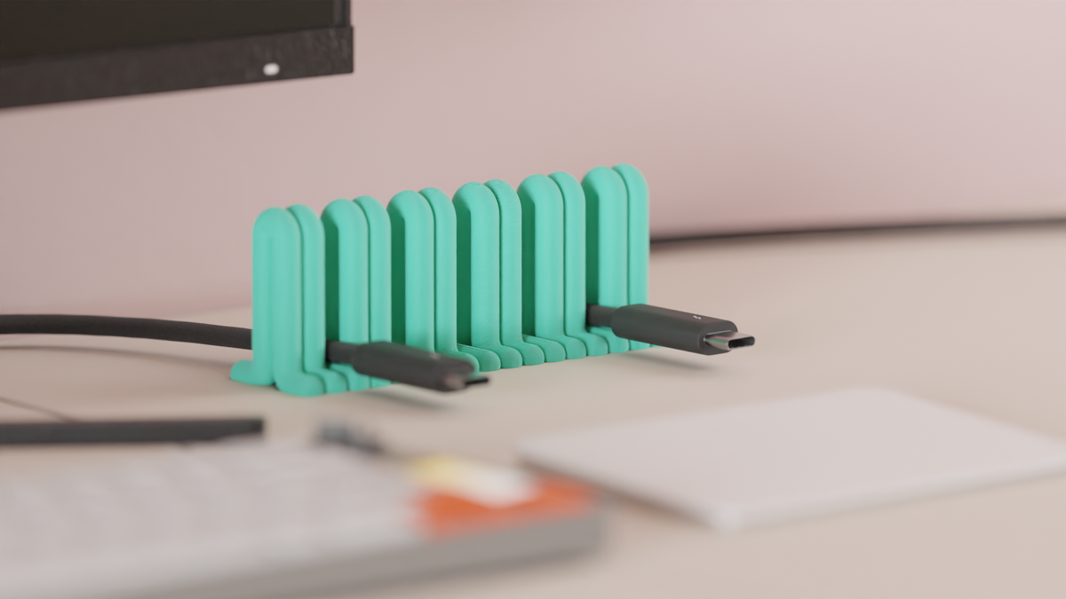 USB Cable Dekstop Clamp