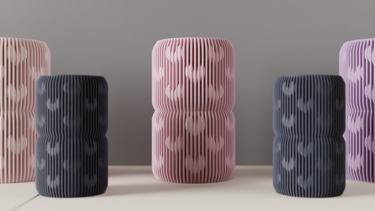 Valentines Day Vase Heart Pattern Vase – Large size