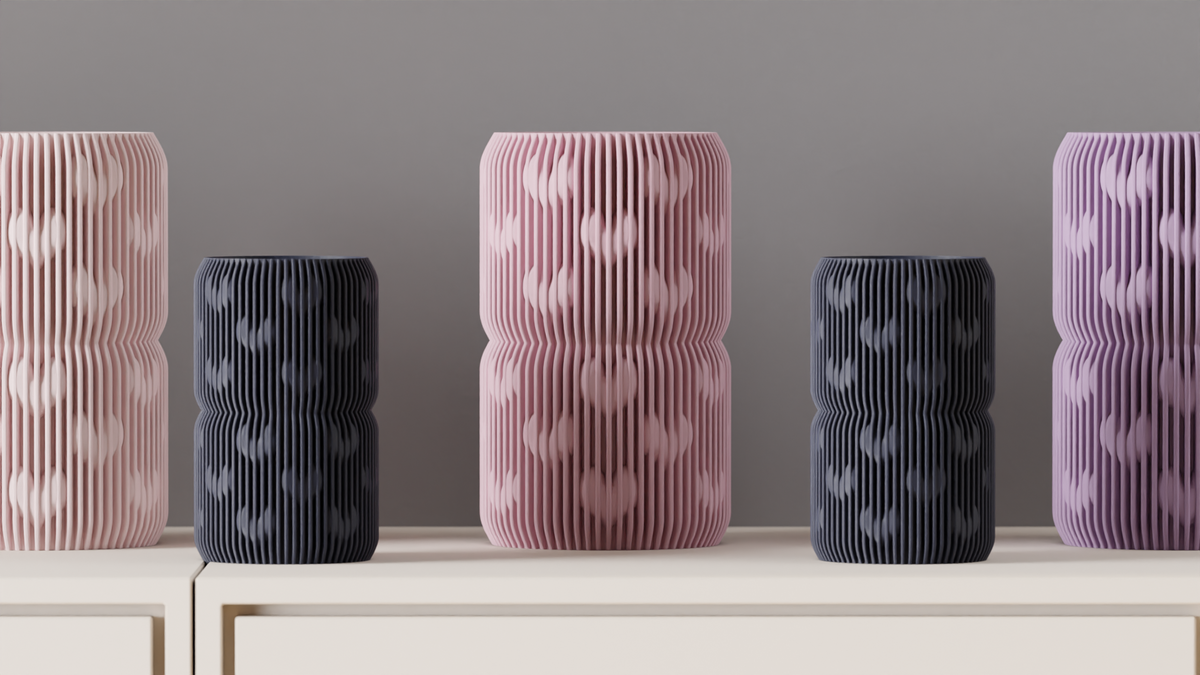 Valentines Day Vase Heart Pattern Vase