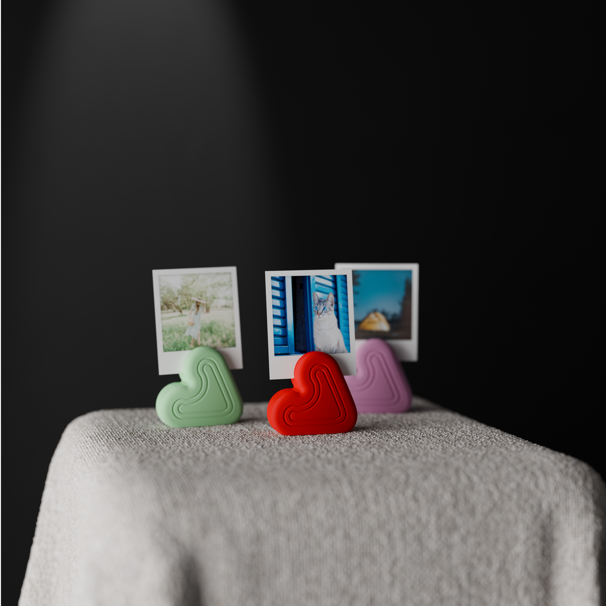 Valentines Heart Photo Stands