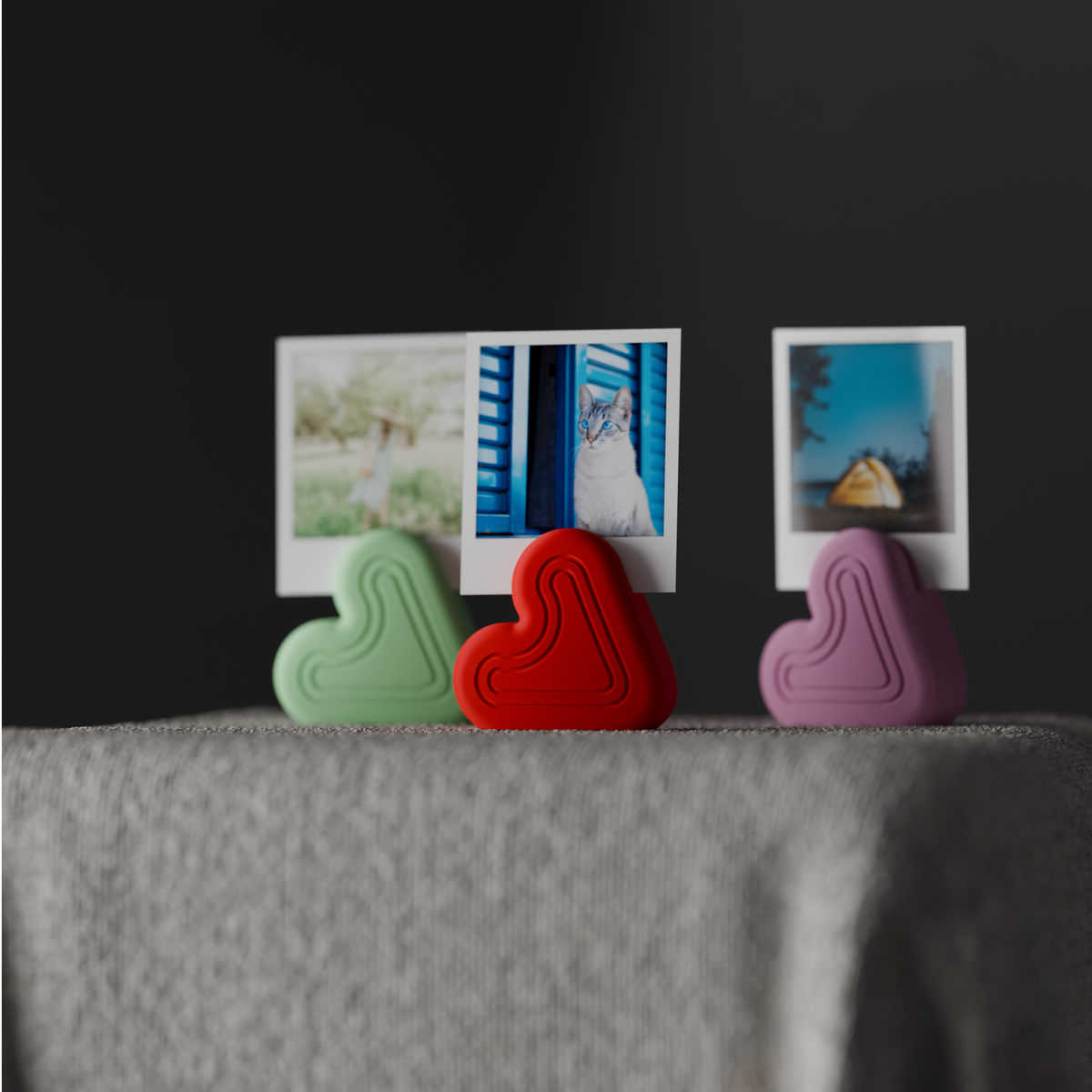 Valentines Heart Photo Stands