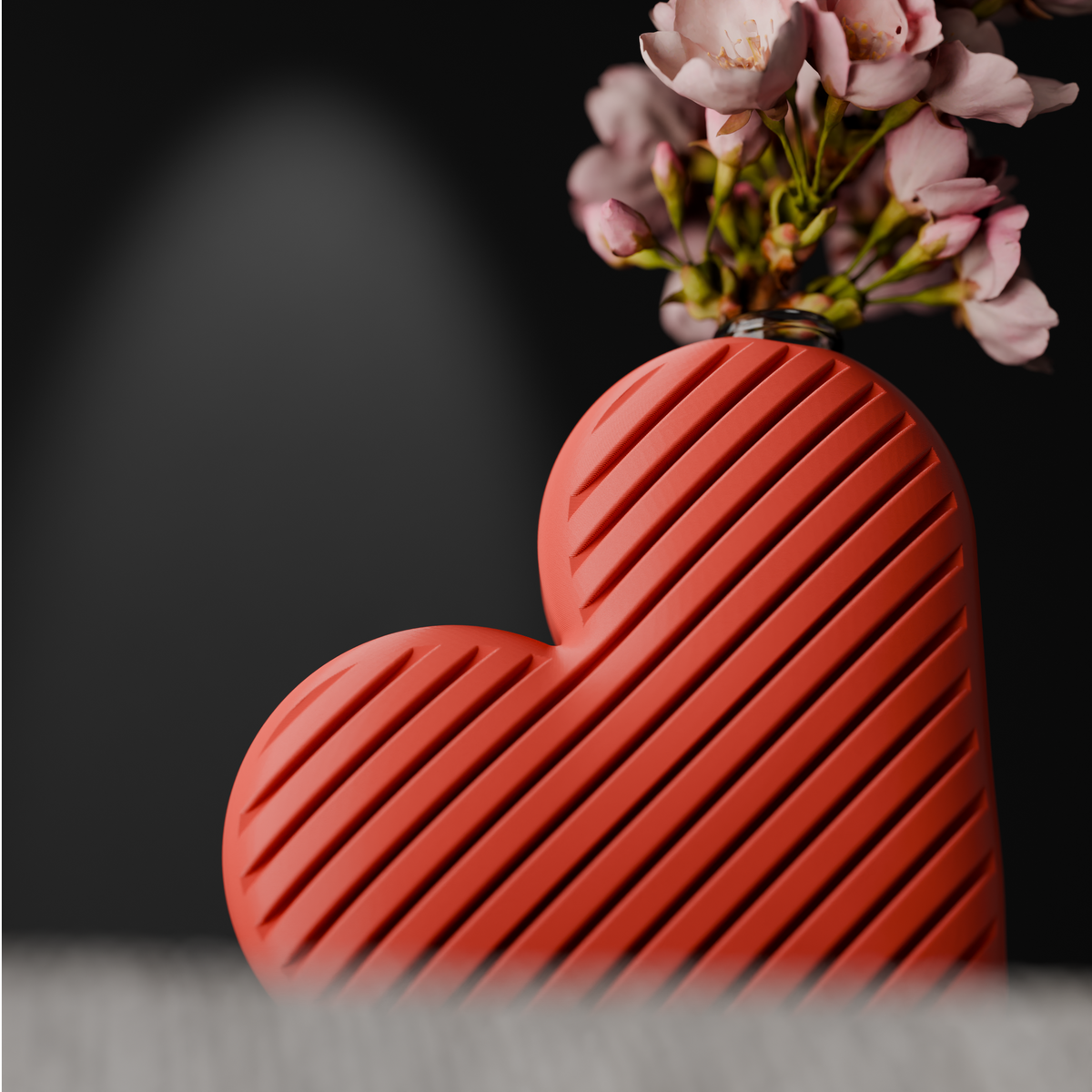 Valentines Heart Vase Propagation Vase Holder