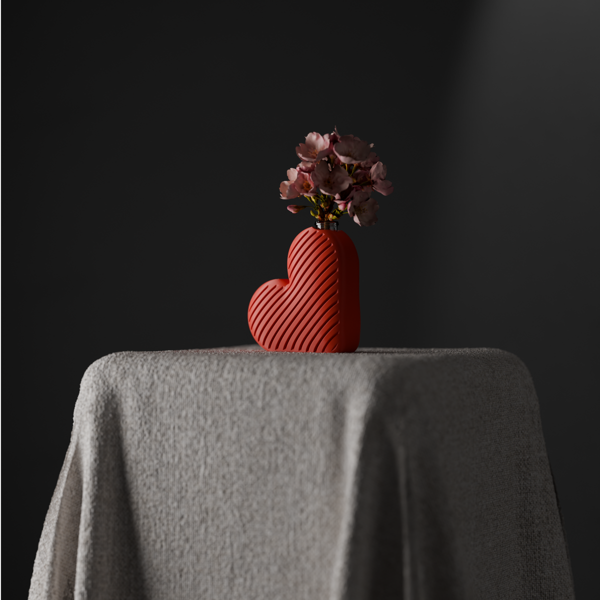 Valentines Heart Vase Propagation Vase Holder
