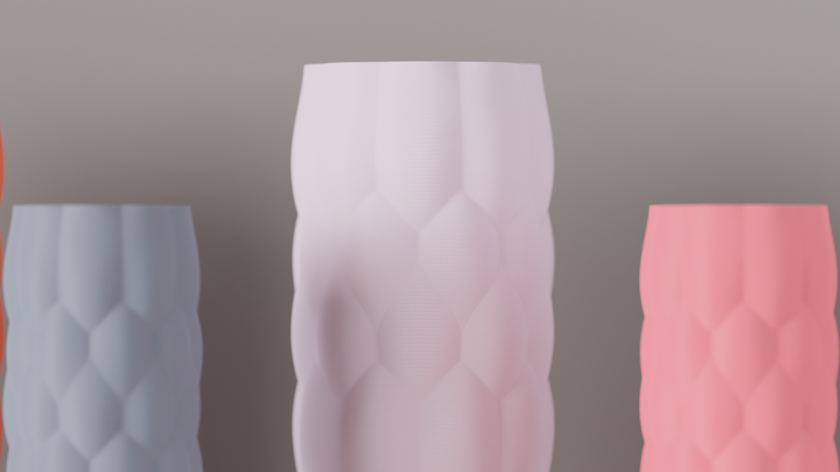 Vase Elegant Puffed Pleated Sculptural Vase – Small size