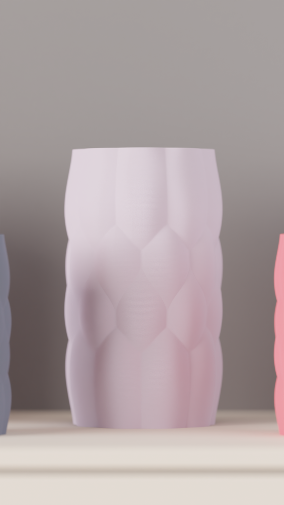 Vase Elegant Puffed Pleated Sculptural Vase – Small size