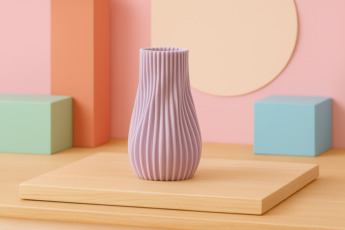Vase Modern Flowing Sculptural Vase