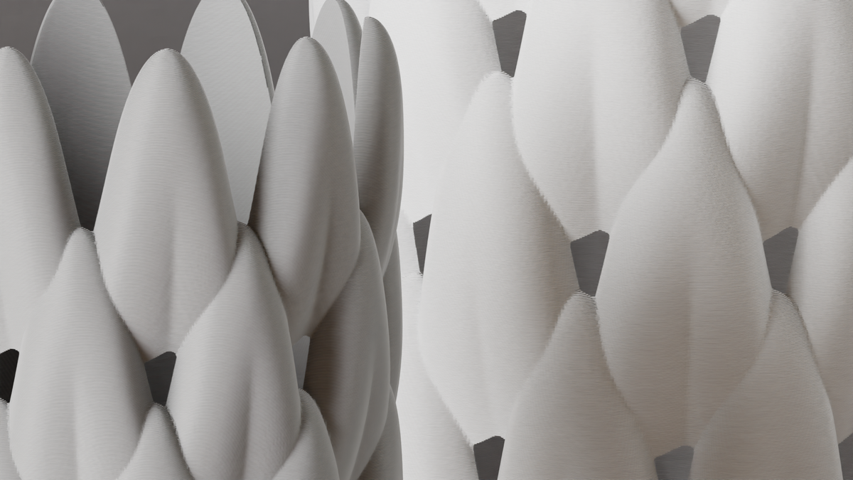 Vase with Leaf Style Design