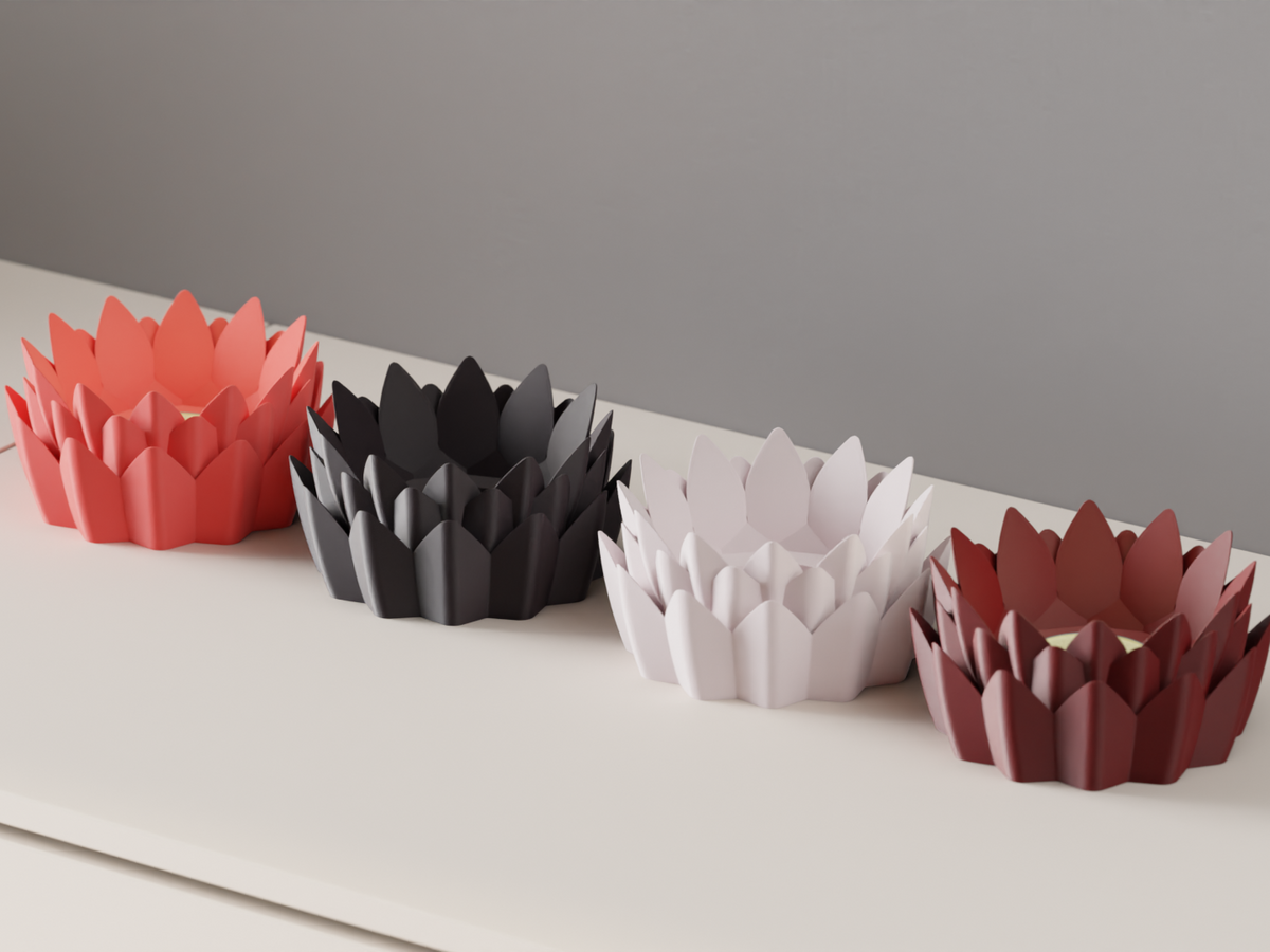 Water Lily Flower Tealight Holder