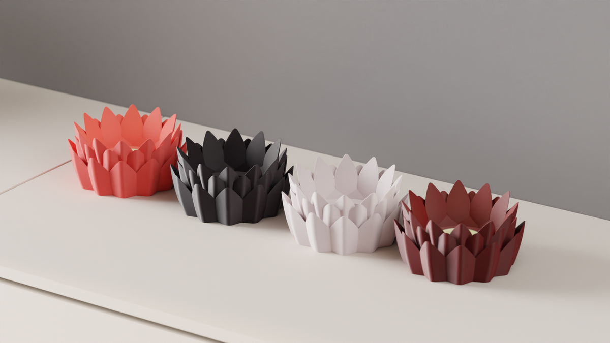 Water Lily Flower Tealight Holder