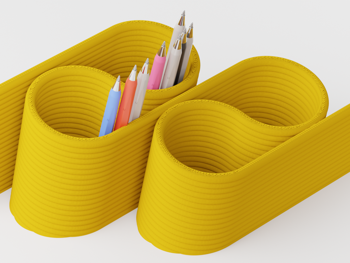 Wavey Satisfying Desktop Organizer