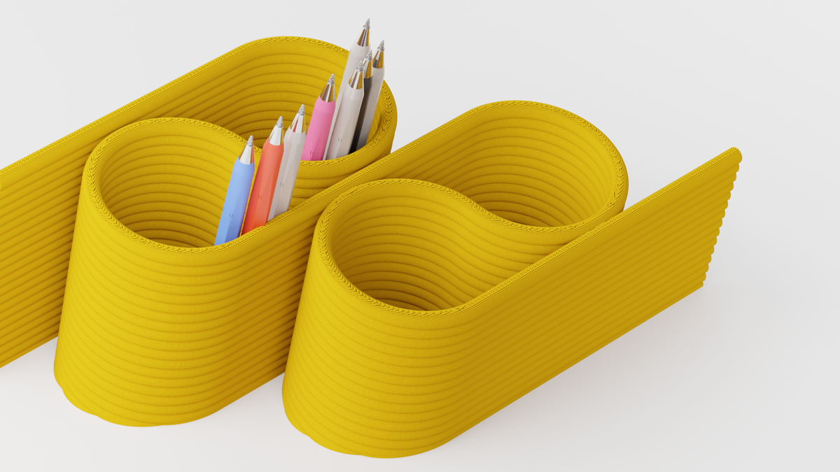 Wavey Satisfying Desktop Organizer