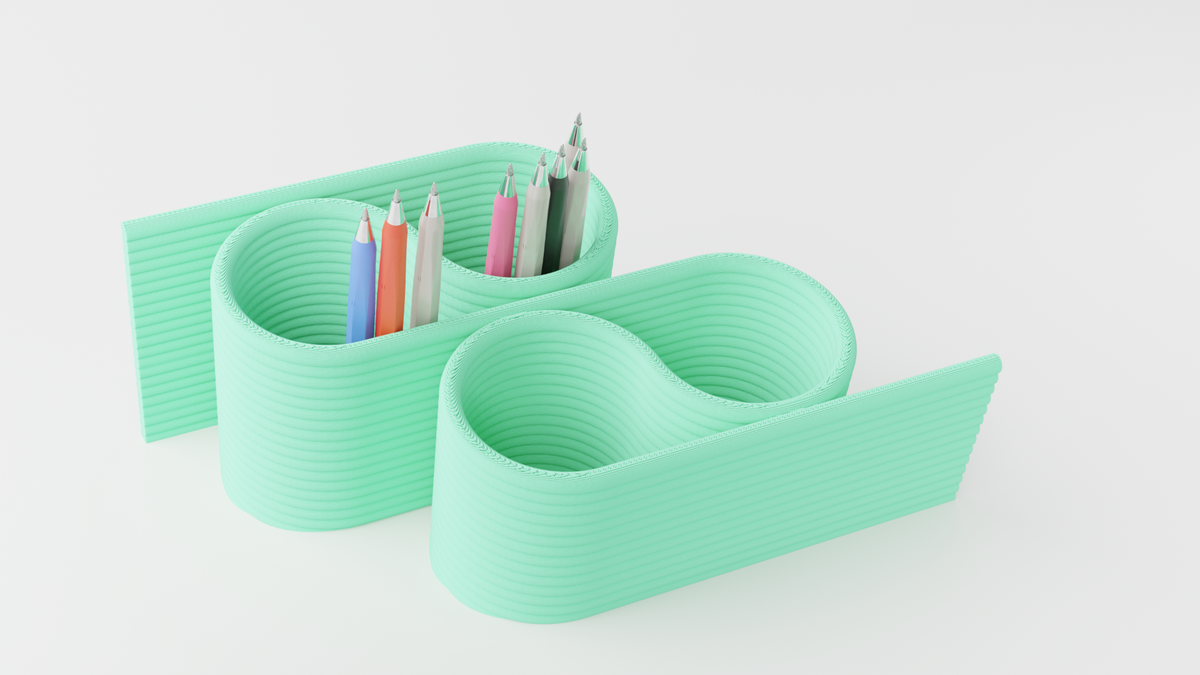 Wavey Satisfying Desktop Organizer