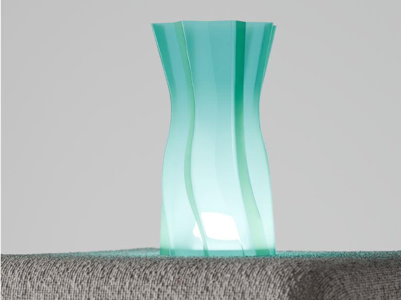 Wavy Hourglass Wireless Lamp